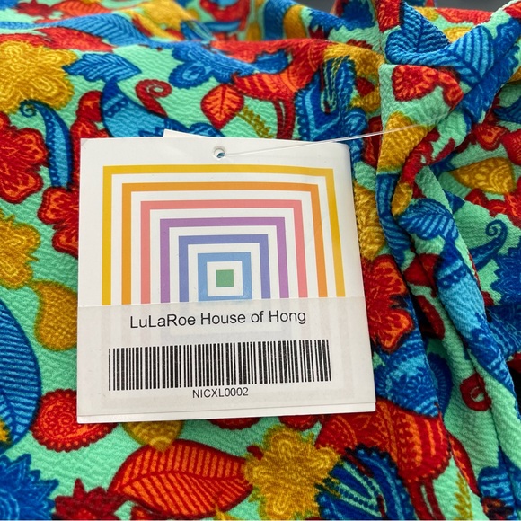 LuLaRoe Nicole Dress in “HOUSE OF HONG” Print NWT Size XL - Picture 8 of 11